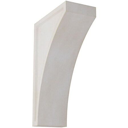 Ekena Millwork 3"W x 6 1/2"D x 10"H Large Lawson Wood Vintage Decor Corbel, Chalk Dust White CORWD03X06X10LWWH